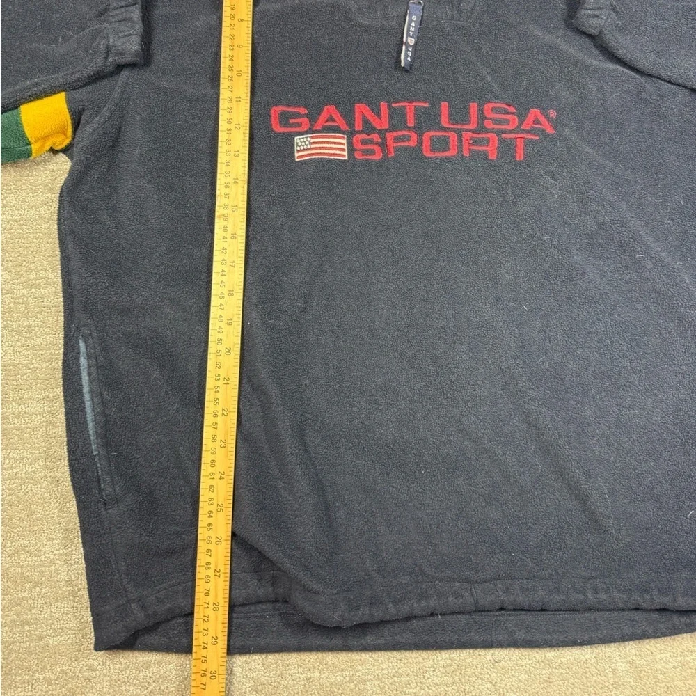 Vintage Gant USA Sport Fleece 1/4 Zip Men Size Large - Picture 5 of 6